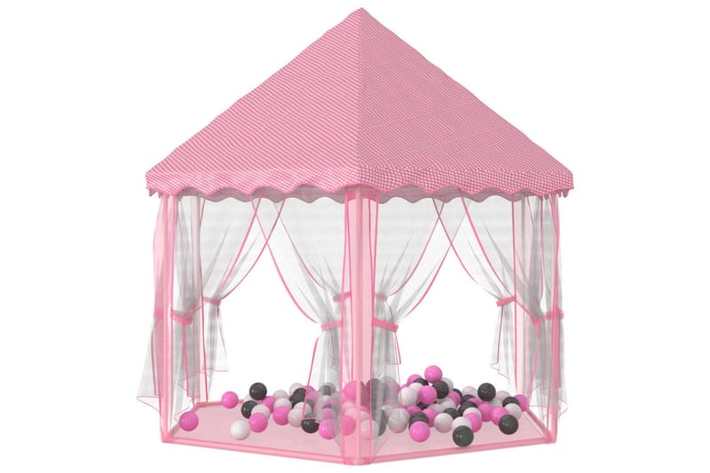 beBasic Prinsessetelt med 250 baller rosa 133x140 cm - Rosa - Innredning - Innredning barnerom - Leketelt & tipitelt barnerom
