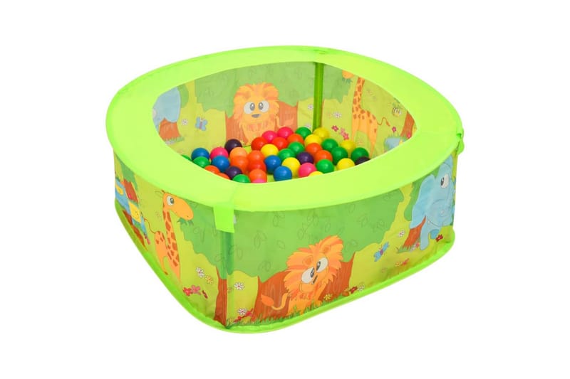 Ballbasseng med 50 baller for barn 75x75x32 cm - Innredning - Innredning barnerom - Dekorasjon til barnerom