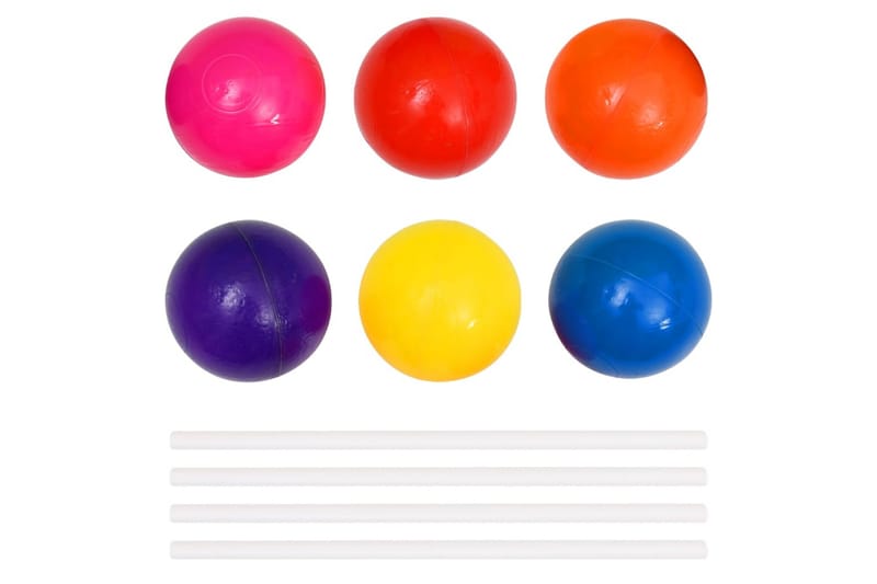 beBasic Ballbasseng med 300 baller for barn 75x75x32 cm - Ballbasseng