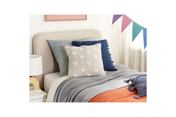 Pynteputer Gazania Beige/hvit, Firkantet - Beige/hvit, Firkantet - Innredning - Innredning barnerom - Dekorasjon til barnerom - Vimpel barnerom