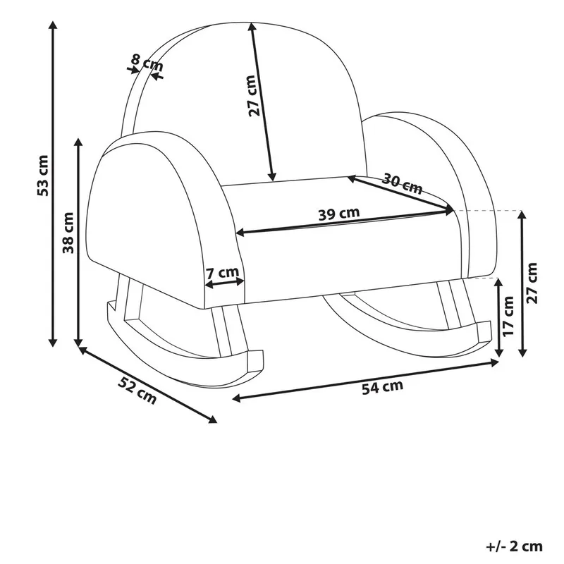 Gyngestol Hug - Rosa, lyst tre - Innredning - Innredning barnerom - Leketøy & leker