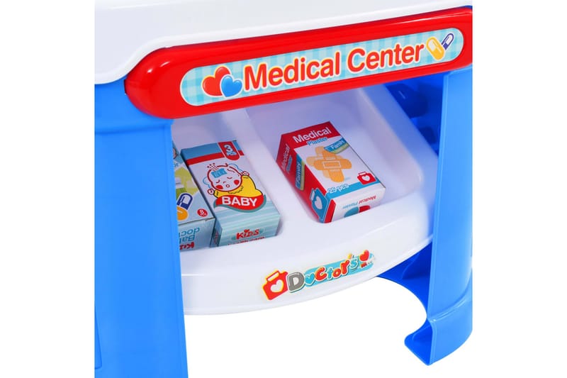 Doktor-lekesett i 15 deler 38x30x67,5 cm - Flerfarget - Innredning - Innredning barnerom - Leketøy & leker