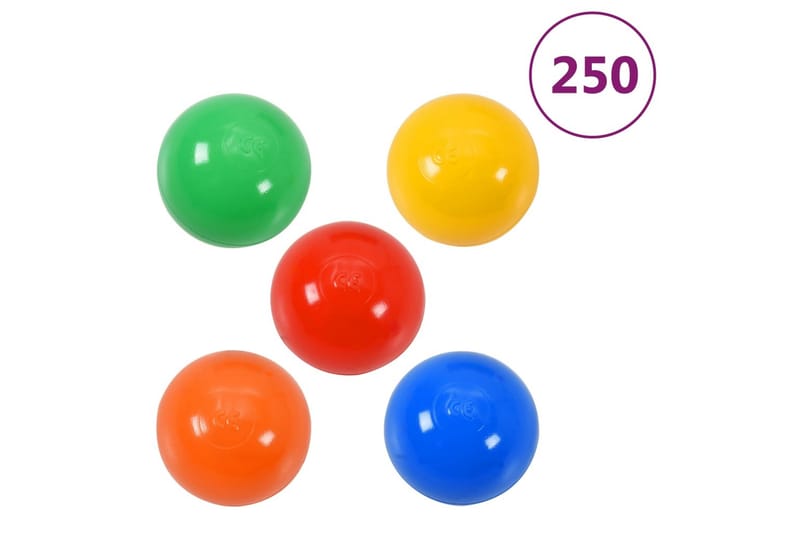 Fargerike lekeballer for babybasseng 250 stk - Flerfarget - Innredning - Innredning barnerom - Leketøy & leker
