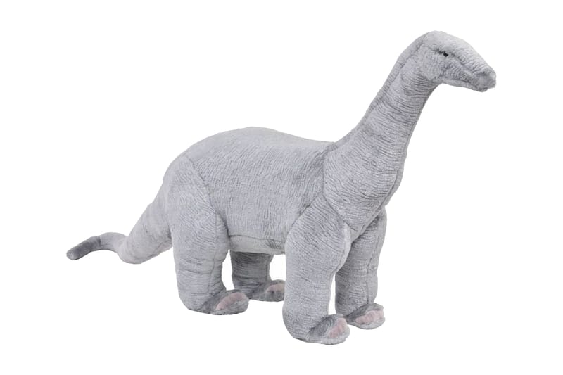 Stående lekedinosaur brachiosaurus grå XXL - Babyleker