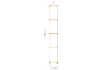 Taustige for barn heltre og PE 30x168 cm - Brun - Innredning - Innredning barnerom - Leketøy & leker