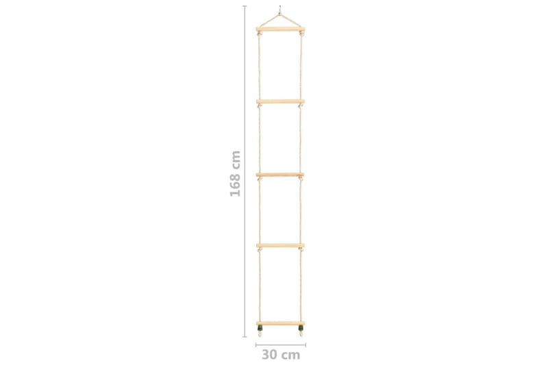 Taustige for barn heltre og PE 30x168 cm - Brun - Innredning - Innredning barnerom - Leketøy & leker