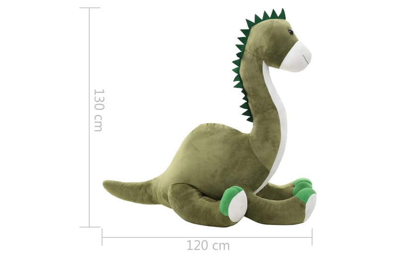Lekebrontosaurus i plysj grønn - Myke leketøy & kosedyr