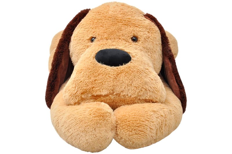 Lekehund i plysj brun 80 cm - Innredning - Innredning barnerom - Leketøy & leker