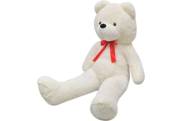 Myk plysjbamse XXL hvit 150 cm - Innredning - Innredning barnerom - Leketøy & leker