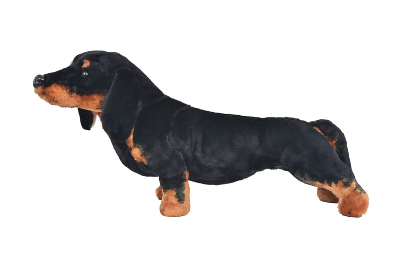 Stående lekehund dachshund plysj svart XXL - Innredning - Innredning barnerom - Leketøy & leker