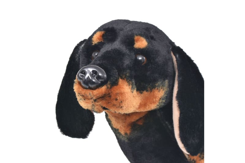 Stående lekehund dachshund plysj svart XXL - Innredning - Innredning barnerom - Leketøy & leker