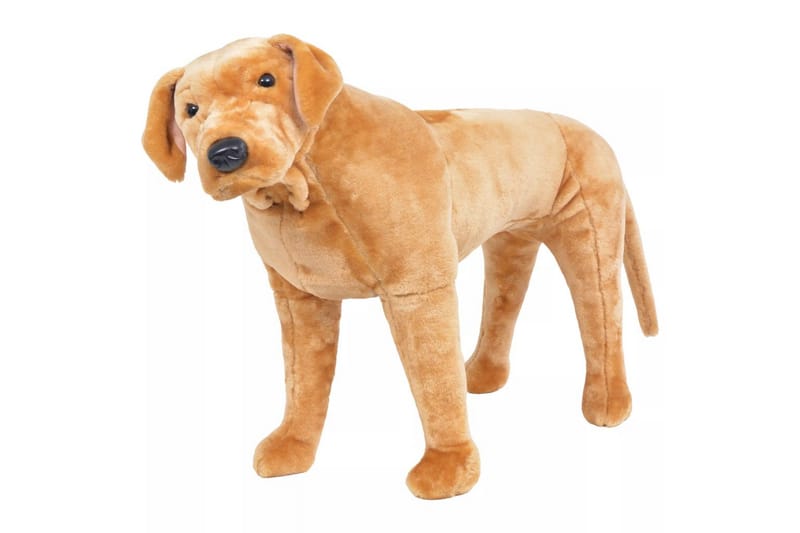 Stående lekehund labrador plysj lysebrun XXL - Innredning - Innredning barnerom - Leketøy & leker