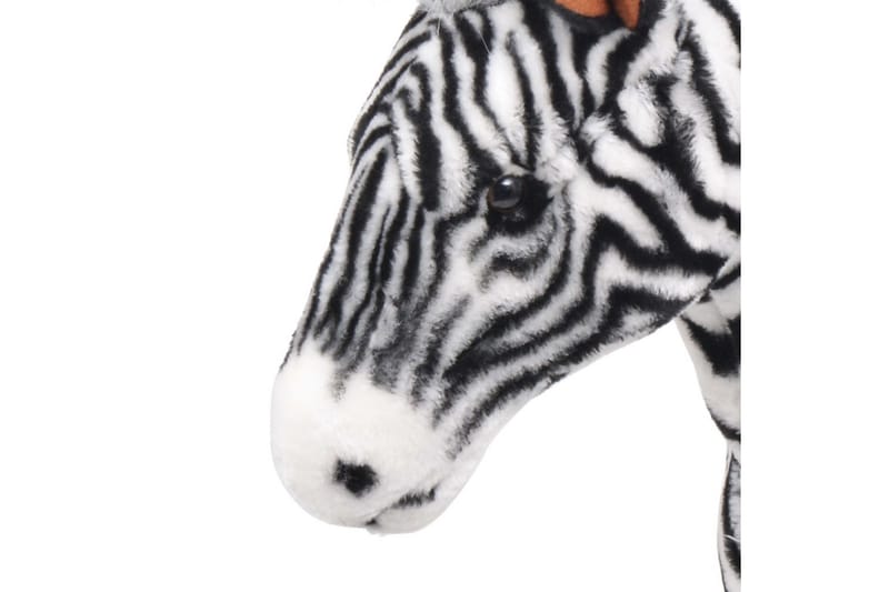 Stående lekezebra plysj svart og hvit XXL - Innredning - Innredning barnerom - Leketøy & leker