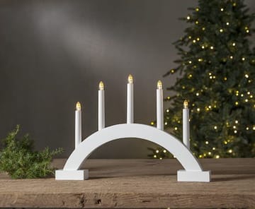 Abbe Lysestake 46 cm - hvit - Innredning - Julepynt & helgedekorasjon - Julepynt & juledekorasjon