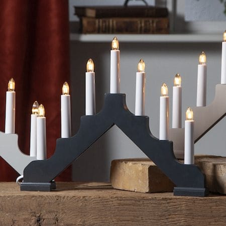 Ada lysestake 37,5 cm - grafittgrå - Innredning - Julepynt & helgedekorasjon - Julepynt & juledekorasjon