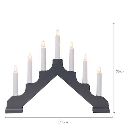 Ada lysestake 37,5 cm - grafittgrå - Innredning - Julepynt & helgedekorasjon - Julepynt & juledekorasjon