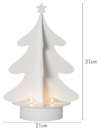 Afton Lysestake 21 cm - hvit - Innredning - Julepynt & helgedekorasjon - Julepynt & juledekorasjon