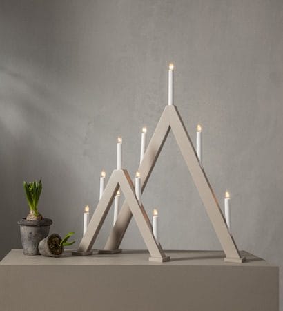 Albo Lysestake 34 cm - beige - Innredning - Julepynt & helgedekorasjon - Julepynt & juledekorasjon