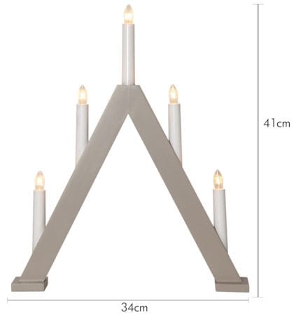 Albo Lysestake 34 cm - beige - Innredning - Julepynt & helgedekorasjon - Julepynt & juledekorasjon
