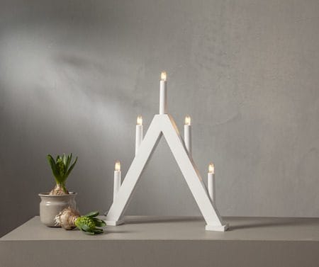 Albo Lysestake 34 cm - hvit - Innredning - Julepynt & helgedekorasjon - Julepynt & juledekorasjon