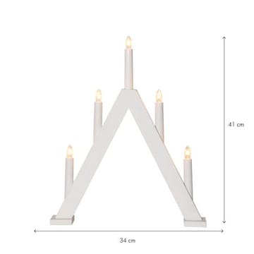 Albo Lysestake 34 cm - hvit - Innredning - Julepynt & helgedekorasjon - Julepynt & juledekorasjon