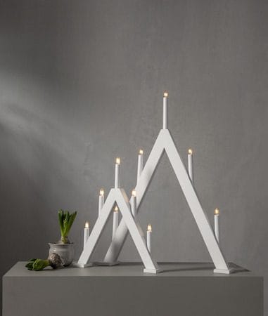 Albo Lysestake 34 cm - hvit - Innredning - Julepynt & helgedekorasjon - Julepynt & juledekorasjon