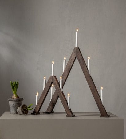 Albo Lysestake 34 cm - valnøttbrun - Innredning - Julepynt & helgedekorasjon - Julepynt & juledekorasjon