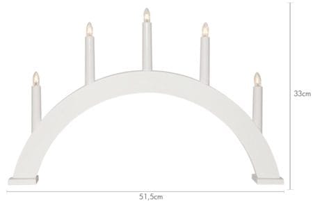 Albo lysestake 51 cm - hvit - Innredning - Julepynt & helgedekorasjon - Julepynt & juledekorasjon