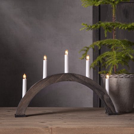 Albo lysestake 51 cm - valnøttbrun - Innredning - Julepynt & helgedekorasjon - Julepynt & juledekorasjon