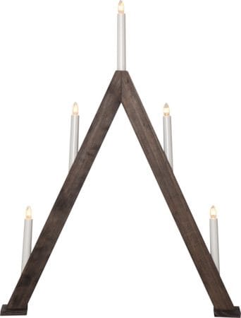 Albo lysestake 51 cm - valnøttbrun