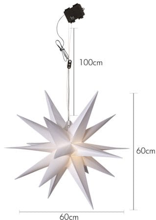 Alice stjerne 60 cm - hvit - Innredning - Julepynt & helgedekorasjon - Julepynt & juledekorasjon