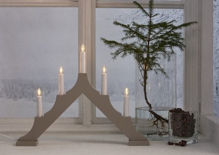Alma lysestake 44 cm - beige - Innredning - Julepynt & helgedekorasjon - Julepynt & juledekorasjon