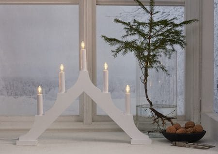 Alma lysestake 44 cm - hvit - Innredning - Julepynt & helgedekorasjon - Julepynt & juledekorasjon