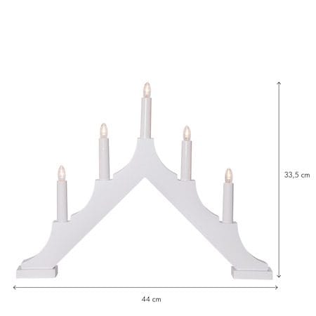 Alma lysestake 44 cm - hvit - Innredning - Julepynt & helgedekorasjon - Julepynt & juledekorasjon