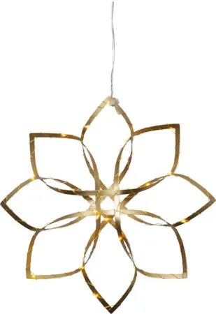 Amaze hengende dekorasjon med belysning 30 cm, gull
