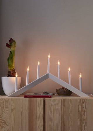 Arrow lysestake 69 cm - hvit - Innredning - Julepynt & helgedekorasjon - Julepynt & juledekorasjon