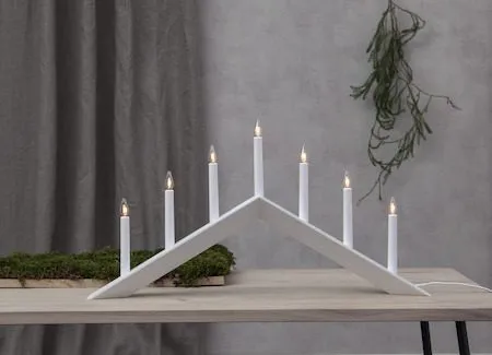 Arrow lysestake 69 cm - hvit - Innredning - Julepynt & helgedekorasjon - Julepynt & juledekorasjon