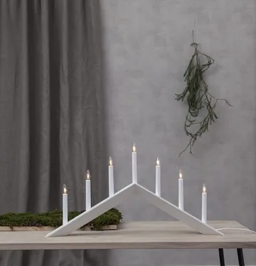 Arrow lysestake 69 cm - hvit - Innredning - Julepynt & helgedekorasjon - Julepynt & juledekorasjon