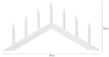 Arrow lysestake 69 cm - hvit - Innredning - Julepynt & helgedekorasjon - Julepynt & juledekorasjon