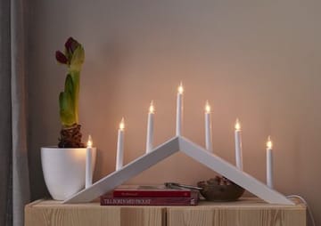Arrow lysestake 69 cm - hvit - Innredning - Julepynt & helgedekorasjon - Julepynt & juledekorasjon