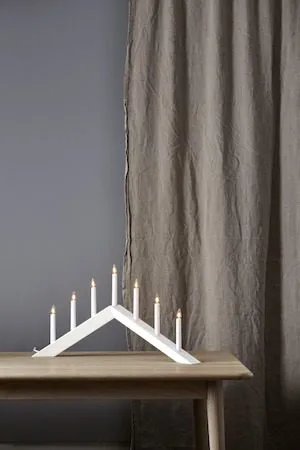 Arrow lysestake 69 cm - hvit - Innredning - Julepynt & helgedekorasjon - Julepynt & juledekorasjon