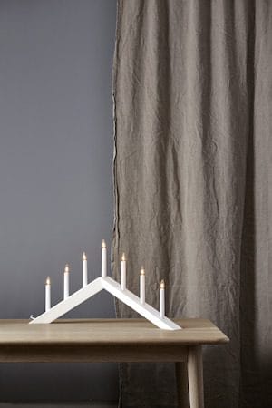 Arrow lysestake 69 cm - hvit - Innredning - Julepynt & helgedekorasjon - Julepynt & juledekorasjon