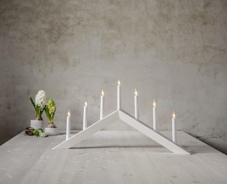 Arrow lysestake 69 cm - hvit - Innredning - Julepynt & helgedekorasjon - Julepynt & juledekorasjon