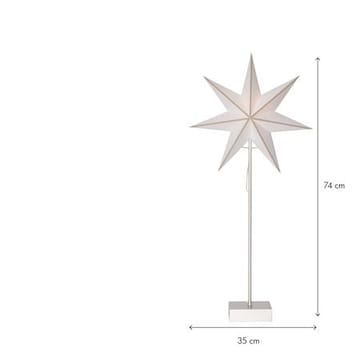 Astro stjerne på fot 35 cm - hvit og beige - Innredning - Julepynt & helgedekorasjon - Julepynt & juledekorasjon