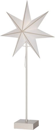 Astro stjerne på fot 35 cm - hvit og beige - Innredning - Julepynt & helgedekorasjon - Julepynt & juledekorasjon