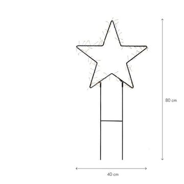 Barlumi Siluett dekorasjonsbelysning 80 cm - svart - Innredning - Julepynt & helgedekorasjon - Julepynt & juledekorasjon