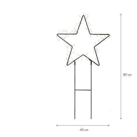 Barlumi Siluett dekorasjonsbelysning 80 cm - svart - Innredning - Julepynt & helgedekorasjon - Julepynt & juledekorasjon