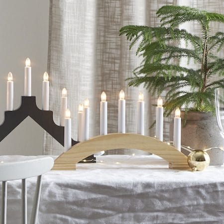 Bea lysestake 39 cm - naturfarget - Innredning - Julepynt & helgedekorasjon - Julepynt & juledekorasjon
