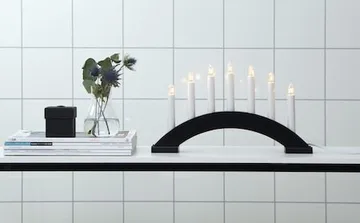 Bea lysestake 39 cm - svart - Innredning - Julepynt & helgedekorasjon - Julepynt & juledekorasjon