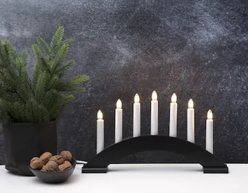 Bea lysestake 39 cm - svart - Innredning - Julepynt & helgedekorasjon - Julepynt & juledekorasjon